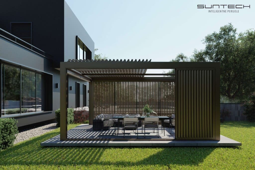 pergola, pergole, zadaszenie tarasu, pergole ogrodowe warszawa, pergola ogrodowa, pergola na taras, zabudowa tarasu, pergola warszawa, pergola tarasowa, taras zadaszenie, pergole suntech, suntech, bioklimatyczna pergola ogrodowa, PERGOLE TARASOWE