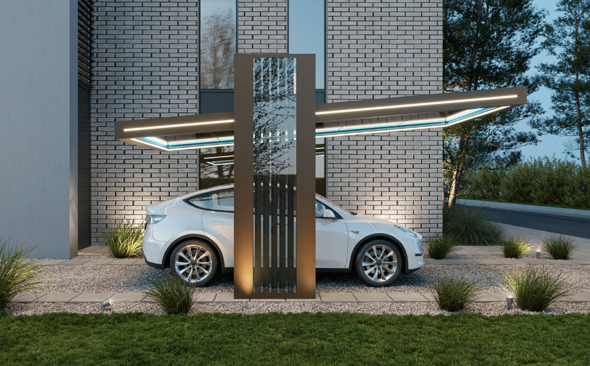 carport fotowoltaiczny - wiata solarna