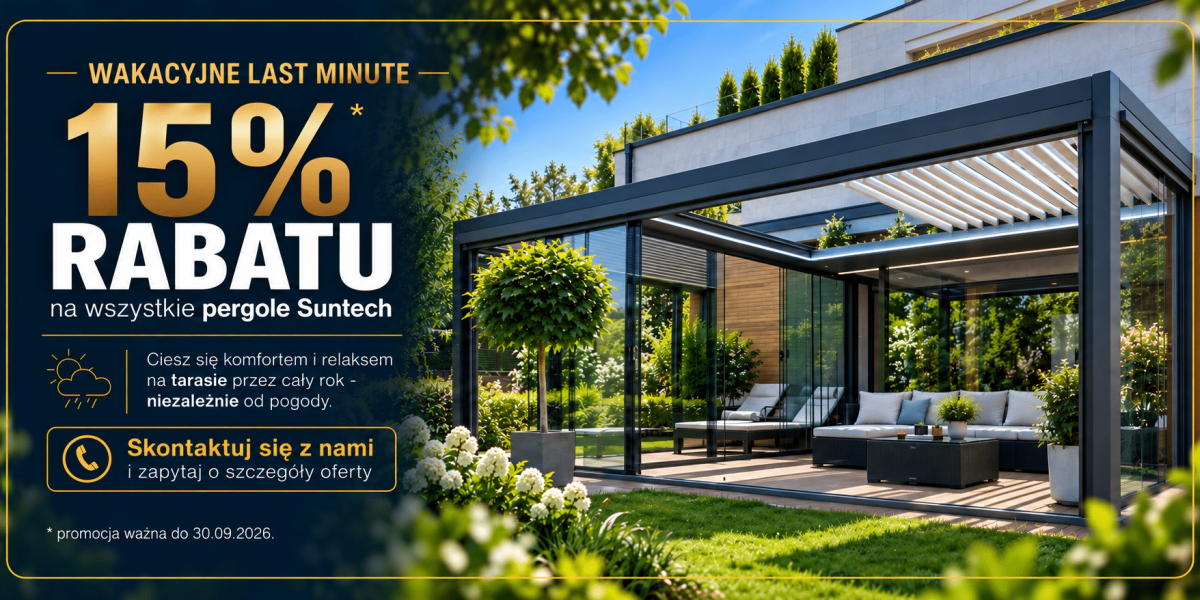 promocja pergoli suntech